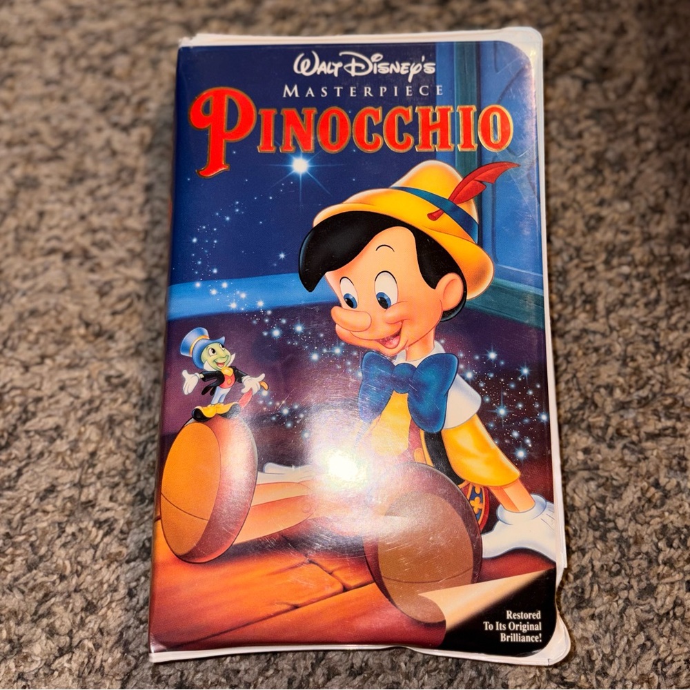Walt Disney's Masterpiece Pinocchio VHS
